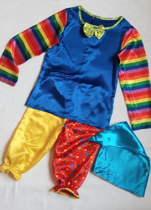 Клоун карнавальный костюм на 5-7лет2 фото