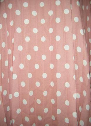Шикарная плиссированная блуза в горох, размер хl - 18 - 525 фото