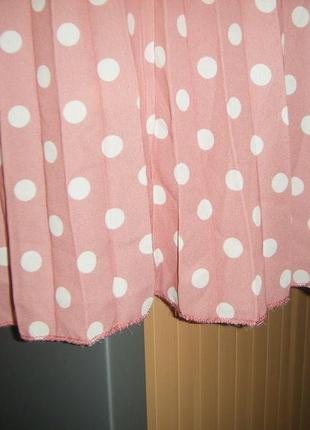 Шикарная плиссированная блуза в горох, размер хl - 18 - 526 фото