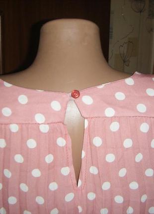 Шикарная плиссированная блуза в горох, размер хl - 18 - 524 фото