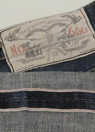 Cheap monday 30 34 selvedge denim джинсы челночный деним1 фото