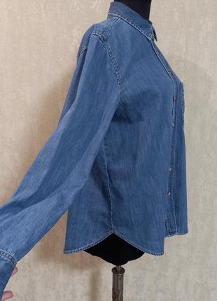 Рубашка,блуза  джинсовая 100% хлопок ,стильная и качественная,новая.6 фото