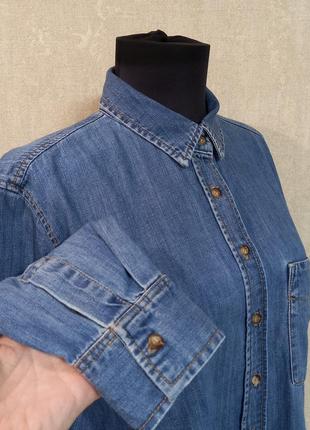 Рубашка,блуза  джинсовая 100% хлопок ,стильная и качественная,новая.8 фото