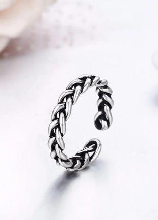Женское мужское регулируемое кольцо кольцо кольцо из серебра 925 пробы, цепь, круглое, ювелирные изделия, украшения, подарок4 фото
