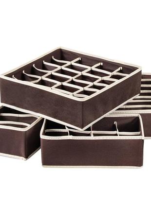 Набор органайзеров  springos коричневый (2000001961148)