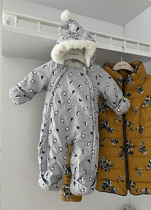 Крутой теплый комбинезон h&m