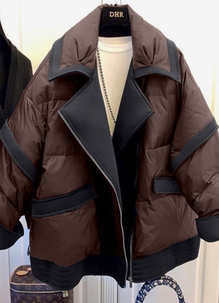 Куртка зимяя плащевка эмми водонепроницаемая 42-44, 46-48 9182ми1 фото