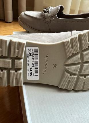 Tamaris нові туфлі лофери натуральна шкіра розмір 365 фото
