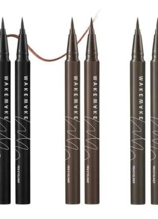 Водостійка підводка для очей wakemake any proof pen eyeliner 01 black4 фото