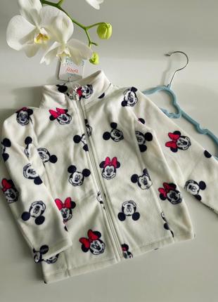 Фліска з мінімаусом для дівчинки ovs/disney. ріст 92 см. вік 24- 30 міс