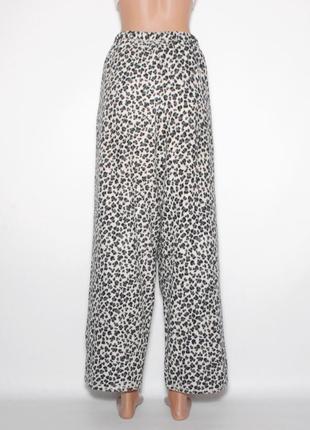 Флісові домашні штани леопардовий принт5 фото