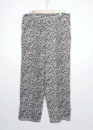 Флісові домашні штани леопардовий принт7 фото