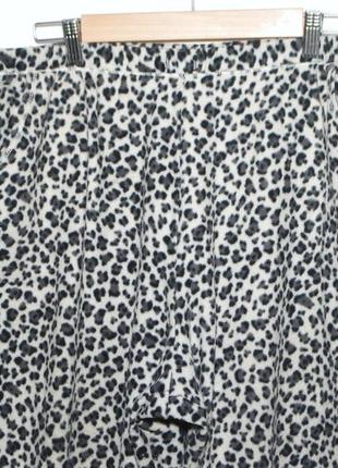 Флісові домашні штани леопардовий принт8 фото