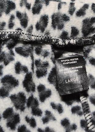 Флісові домашні штани леопардовий принт9 фото