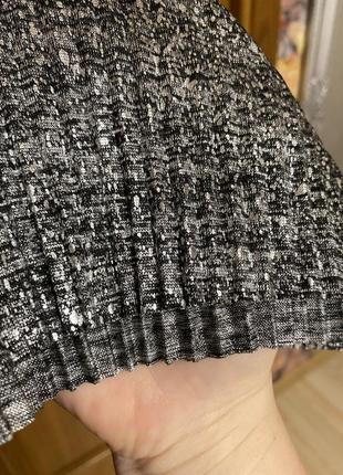 Нові шикарні модні широкі штани палаццо плісе на гумці 50-54 р з металевим накатом8 фото
