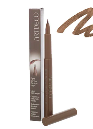 Олівець для брів artdeco eye brow color pencil рідкий з м'яким повстяним наконечником1 фото