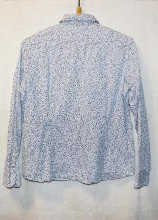 Качественная хлопковая рубашка в цветочном принте, р. с-м3 фото