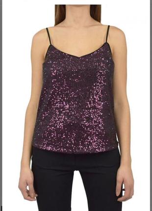 Блискучий топ з пайєтками 58-62р
