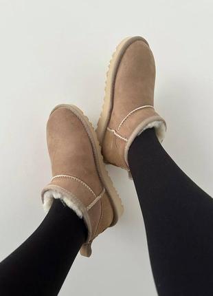 Уггі ugg ultra mini sand suede2 фото