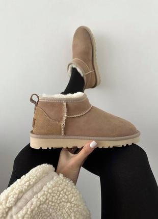 Уггі ugg ultra mini sand suede1 фото