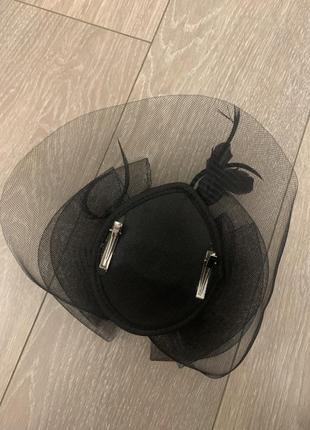 Вуаль шляпа шляпка на шпильці2 фото
