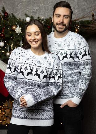 Новорічний светр з оленями 🦌5 фото