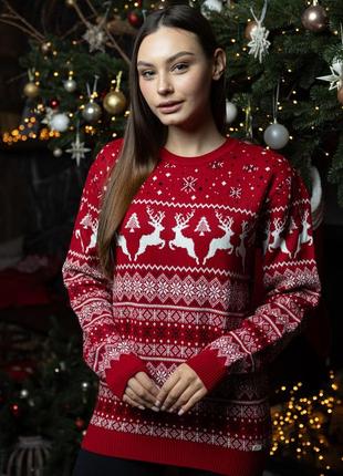 Новорічний светр з оленями 🦌9 фото