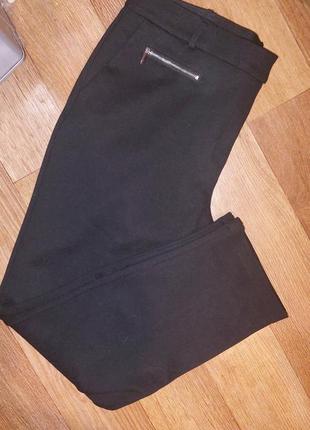 Качественные трикотажные прямые брюки с карманами! размер xl-xxl
