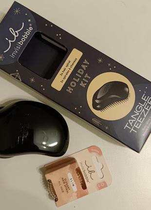 Набор для волос : щётка tangle teezer + резинки invisibobble2 фото