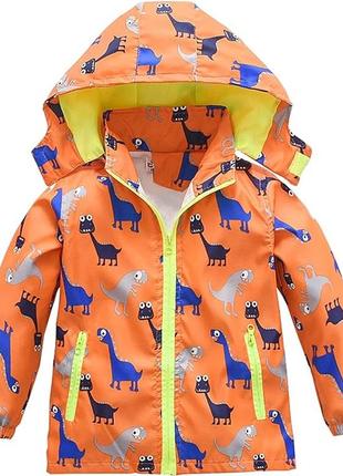Дождевик для маленьких мальчиков, непромокаемая, легкая детская куртка