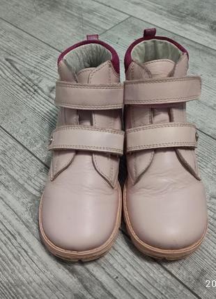 Ортопедичні черевики bartek, рожеві, шкіряні на дівчинку 30 р2 фото