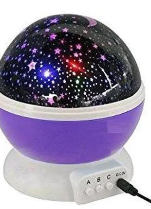 Нічник-проектор зіркове небо star master dream qdp01 фіолетовий
