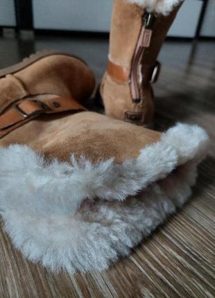 Теплые сапоги из натуральной замши и овчины от ugg5 фото