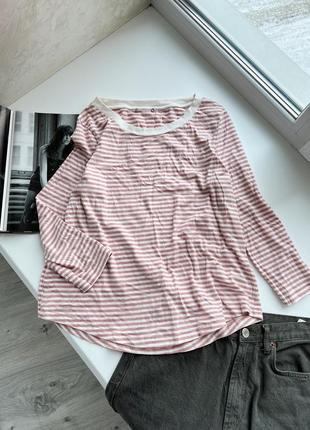 Красивый полосатый лонгслив тельник от cos