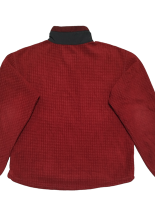 Винтажная флисовая кофта фулл зип l.l. bean men’s grid pattern fleece jacket full zip polartec6 фото