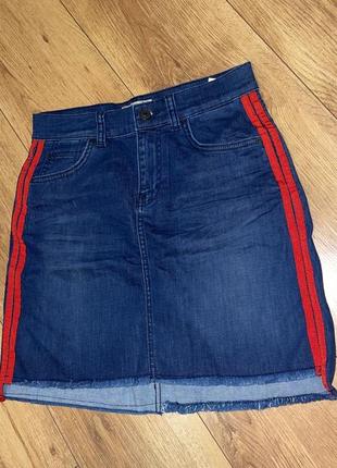Ltb оригінальна юбка джинсова юбочка спідниця