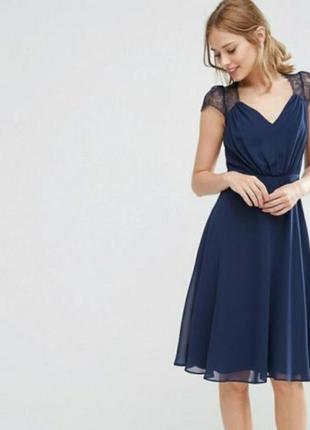 Темно-синие платье
