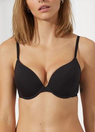 Женский бюстгальтер push up h&amp;m 70c черный5 фото