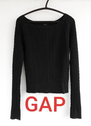 Бавовняний светр gap кофта в косички котоновий светр в коси