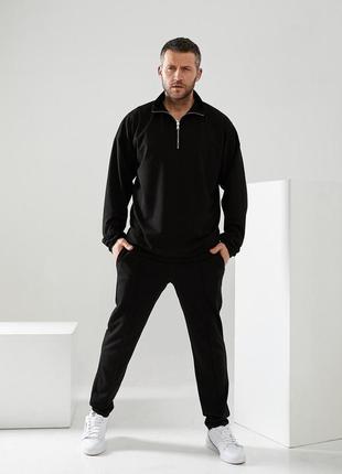 Спортивный костюм мужской трикотаж vizavi black4 фото