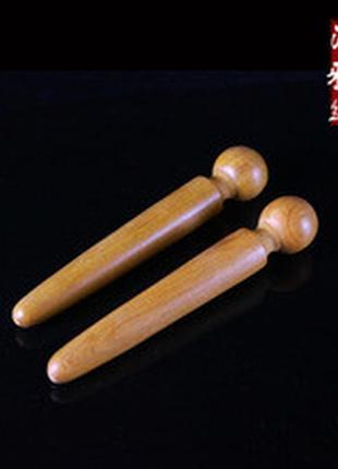 Скребок из сандалового камфорного дерева для массажа гуаша  акупунктурная ручка