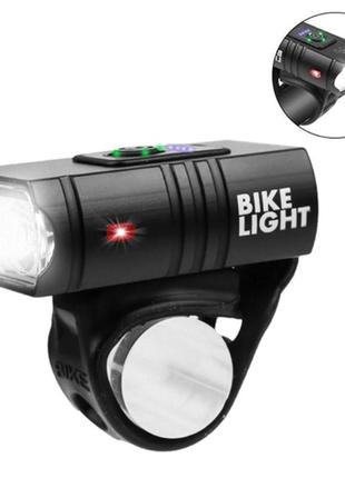 Акумуляторний велосипедний ліхтар із мигалкою bike light bk-01 pro xpe | велофара на кермо7 фото