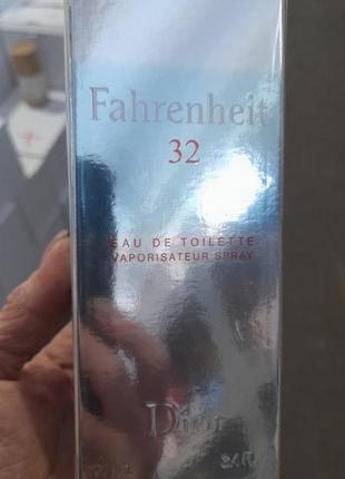 Dior fahrenheit 32 туалетная вода 100мл