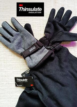 Комплект: шарф та рукавички thinsulate. нові з етикеткою магазину. фліс.6 фото