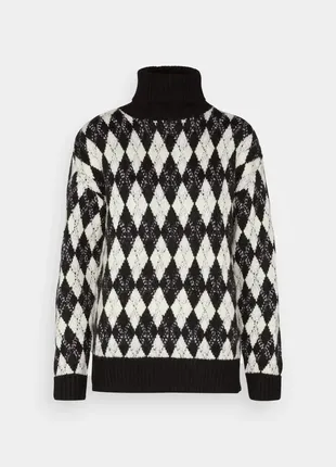 Теплый свитер свободно фасона с высоким воротом бренда marks &amp; spencer 💥в составе шерсть 👌