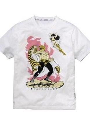 Винтажная футболка в идеальном состоянии vintage tiger fighter japanese animeted series t-shirt uniqlo ( был только на японском рынке)