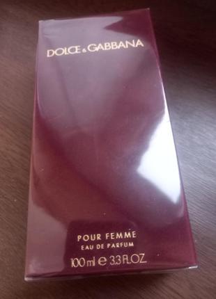 Парфумована вода dolce & gabbana pour femme 100ml(оригінал!!!)💝🌼1 фото