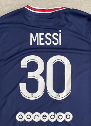 Футбольна футболка lionel messi paris saint-germain jordan football soccer jersey4 фото