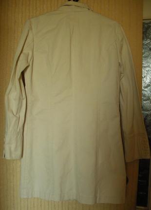 Пиджак жакет блейзер пальто тренч alwear светло кремовый хлопок р.102 фото
