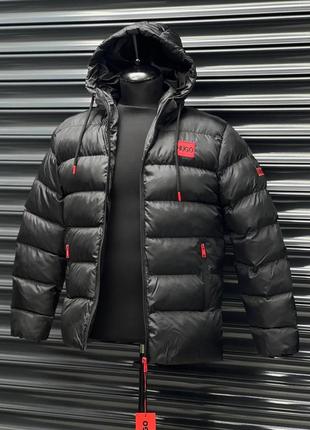 Демисезонная куртка hugo черная